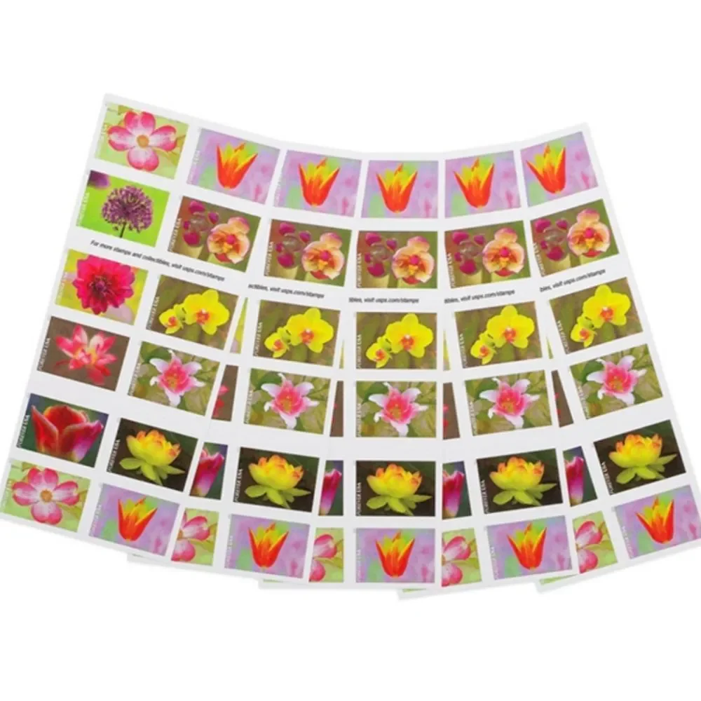 100 Garden Beauty‎ 2021 Forever Flowers Postage Stamps USPS Wedding Invitations